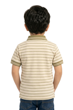 Striped Jacquard Polo Shirt