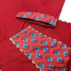 Elegant Red Girls' Frock with Trouser – Stylish & Comfortable Kids' Outfit