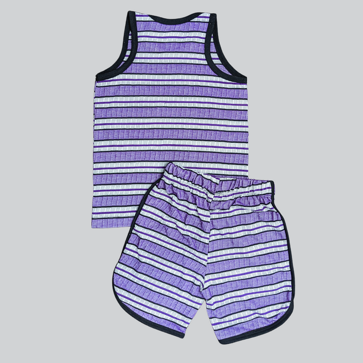 Boys Sando Suit - Purple