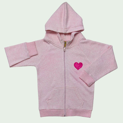 Girls Fleece Knitted Hooded Jacket - PINKISH