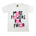 Girls "More Flowers for Favor" Graphic Tee