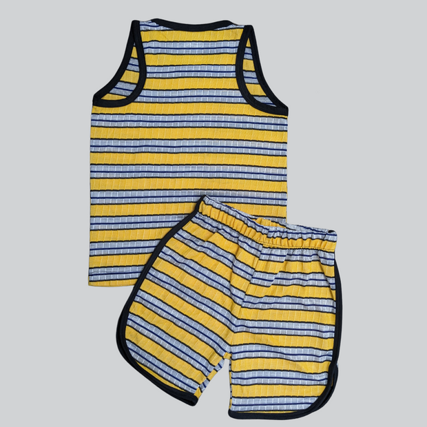 Boys Sando Suit - Yellow