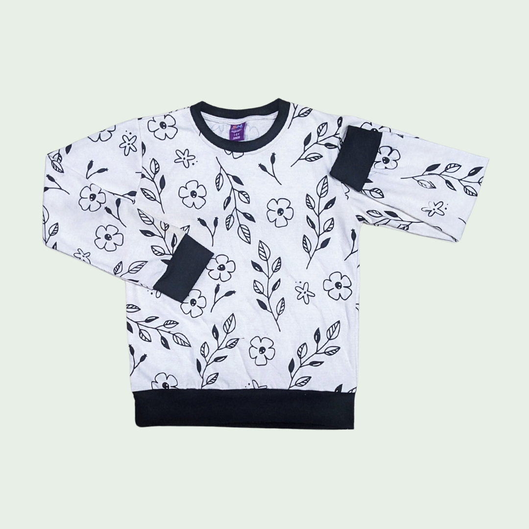 Catchy Title Cozy Blossoms Crewneck Sweatshirt