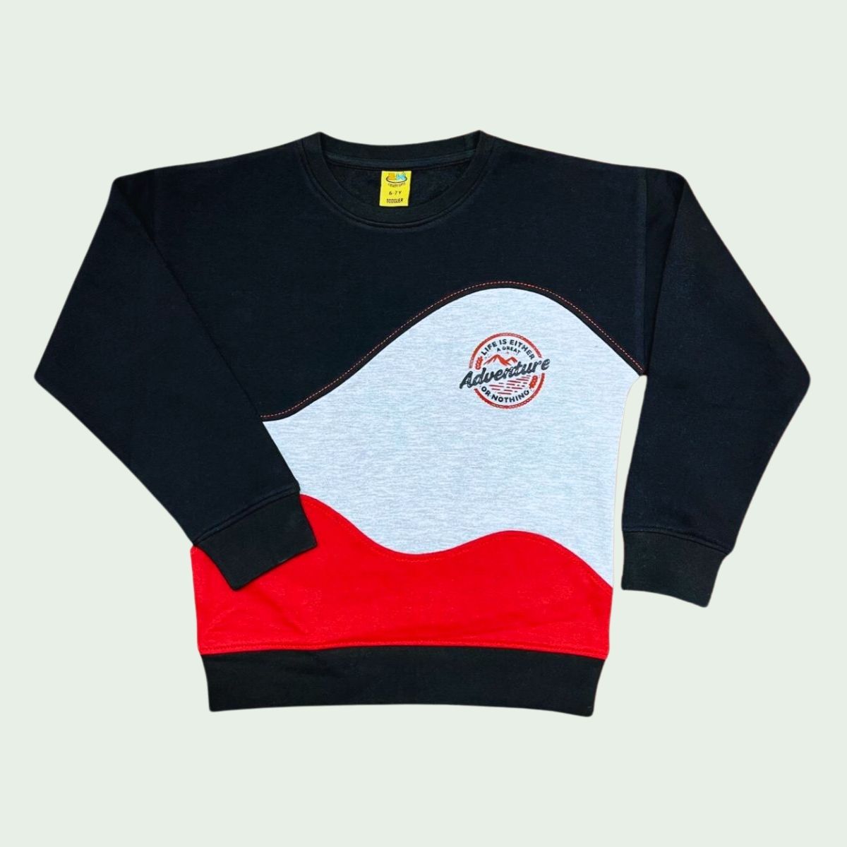 Adventure Awaits Color-Block Sweatshirt