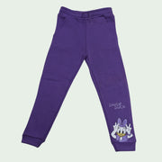 GIRLS FLEECE PRINTED PAJAMA - PURPLE