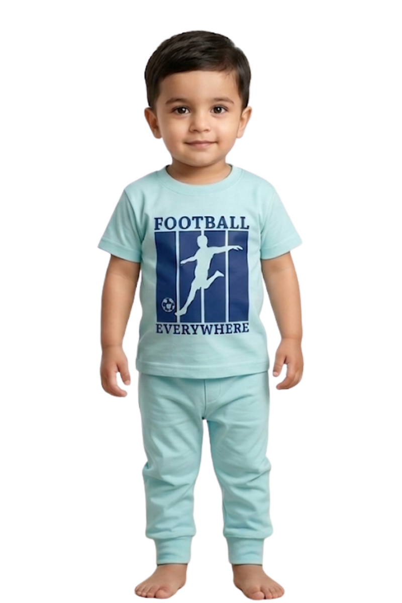 Kids' Active Football Lounge & Sleepwear Set