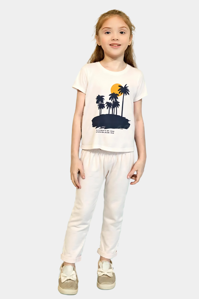 BOYS & GIRLS LYCRA JERSEY 2 PIECE SUITE PRINTED NATURE - UNISEX