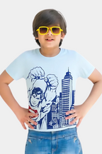 Kidsville Boys' Superman Graphic T-Shirt – Official DC Comics Hero Tee