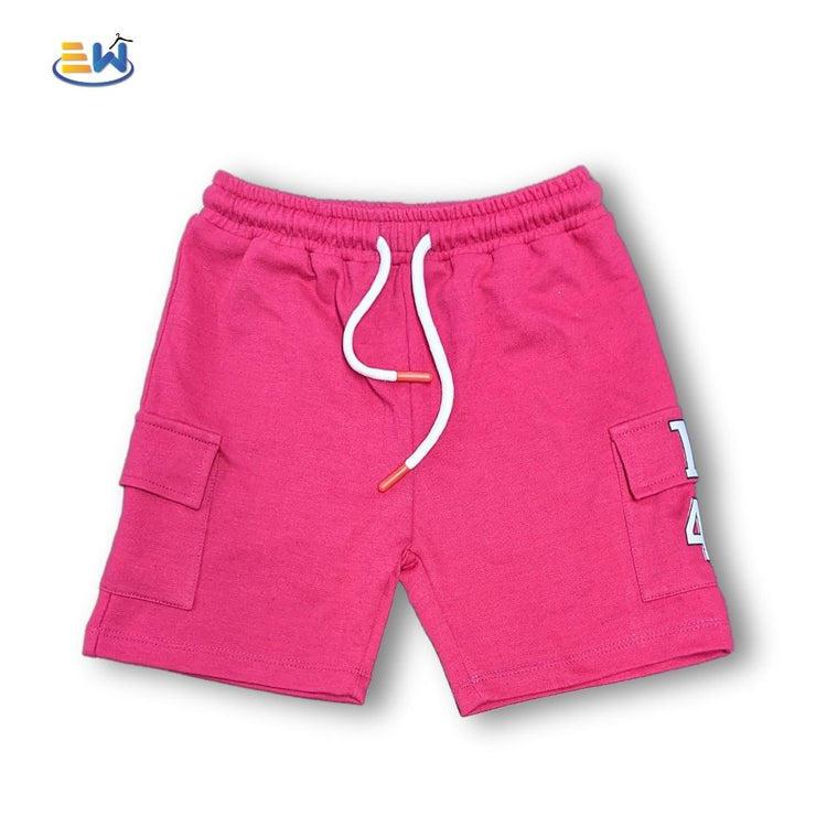 BOYS & GIRLS CARGO POCKETS EXPLORING MORE - HOT PINK