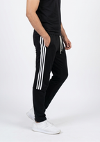 Men’s Black Terry Activewear Trousers – Adidas Logo, 240-260 GSM