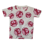 Playful Pink Frog Print T-Shirt for Toddlers – Soft Cotton Comfort