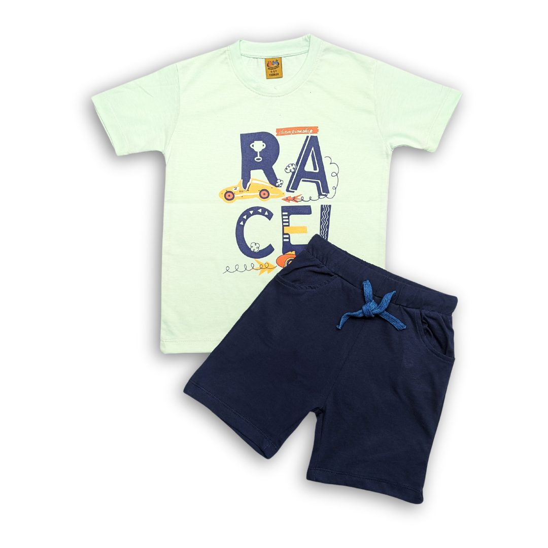 Turbo Racer Kids Graphic Tee and Shorts Set