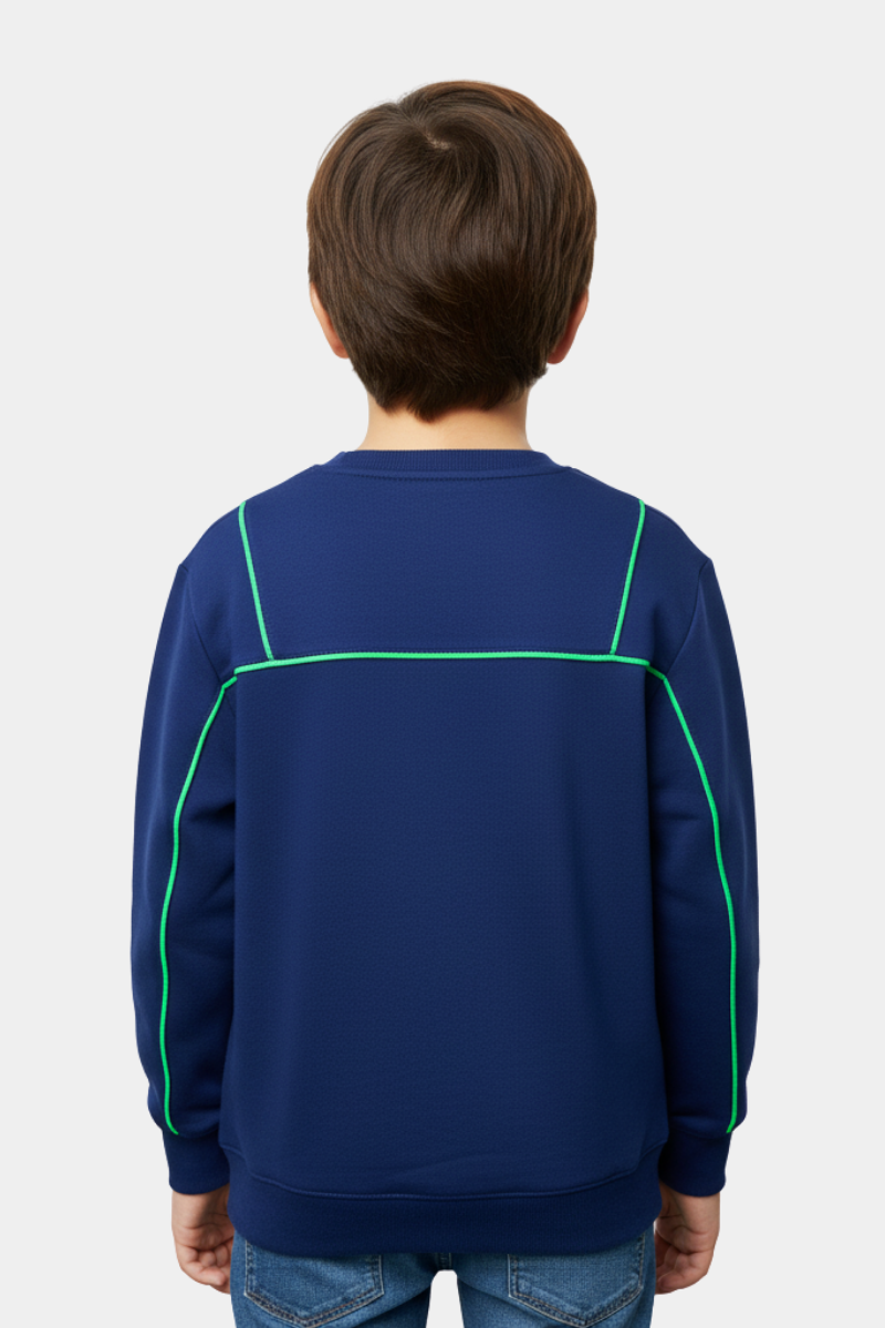 Conquer the Day: "Over The Peak" Adventure Sweatshirt for Kids