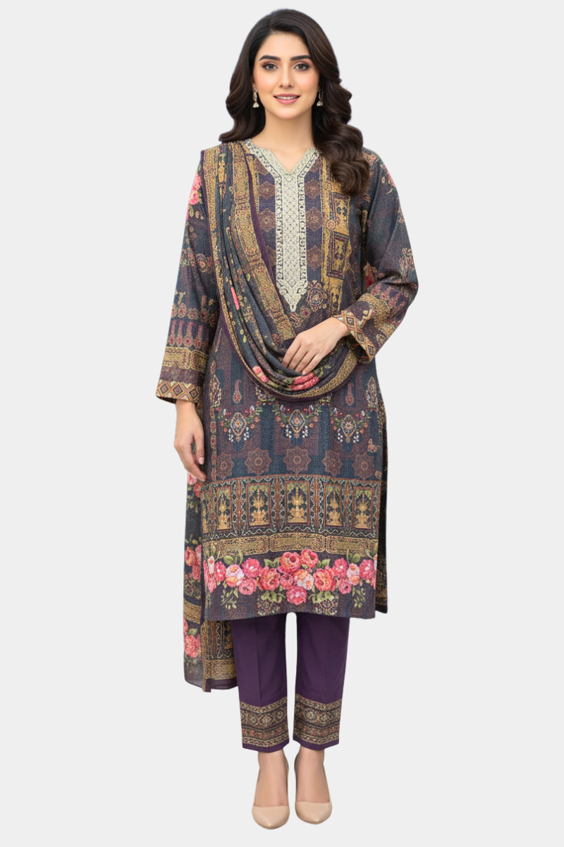 Vintage Rose: Intricate Print 3-Piece Set