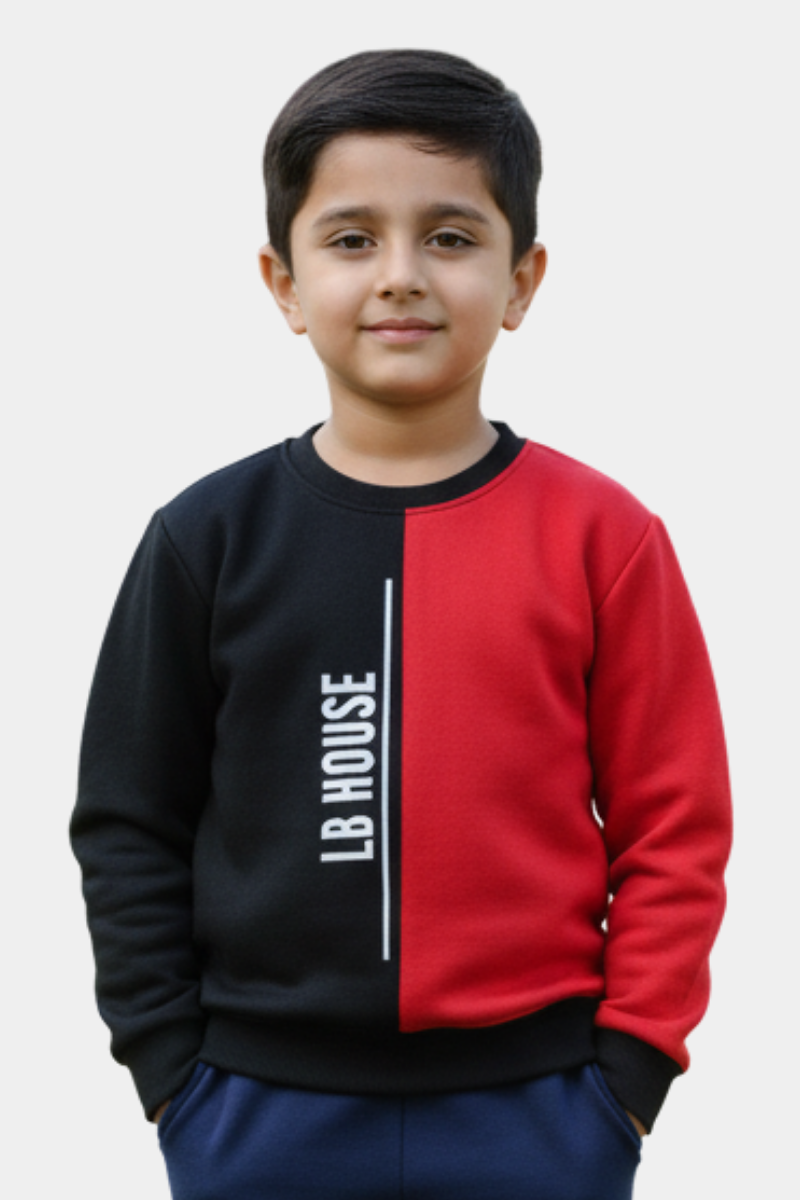 Two-Tone Split Colorblock Sweatshirt - Kids' LB House