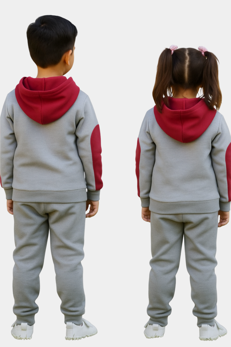 Adorable Kids' Two-Tone Hoodie Set - Perfect for Play!