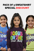 Pack of 3 Cozy Kids' Sweatshirts
