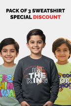 Set of 3: Graphic Sweatshirts for Children