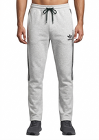 Men’s White Terry Activewear Trousers – Adidas Logo, 240-260 GSM