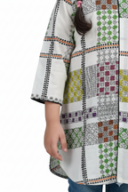 Girls' Multi-Color Geometric Print Tunic – 1 Piece (Shirt Only)