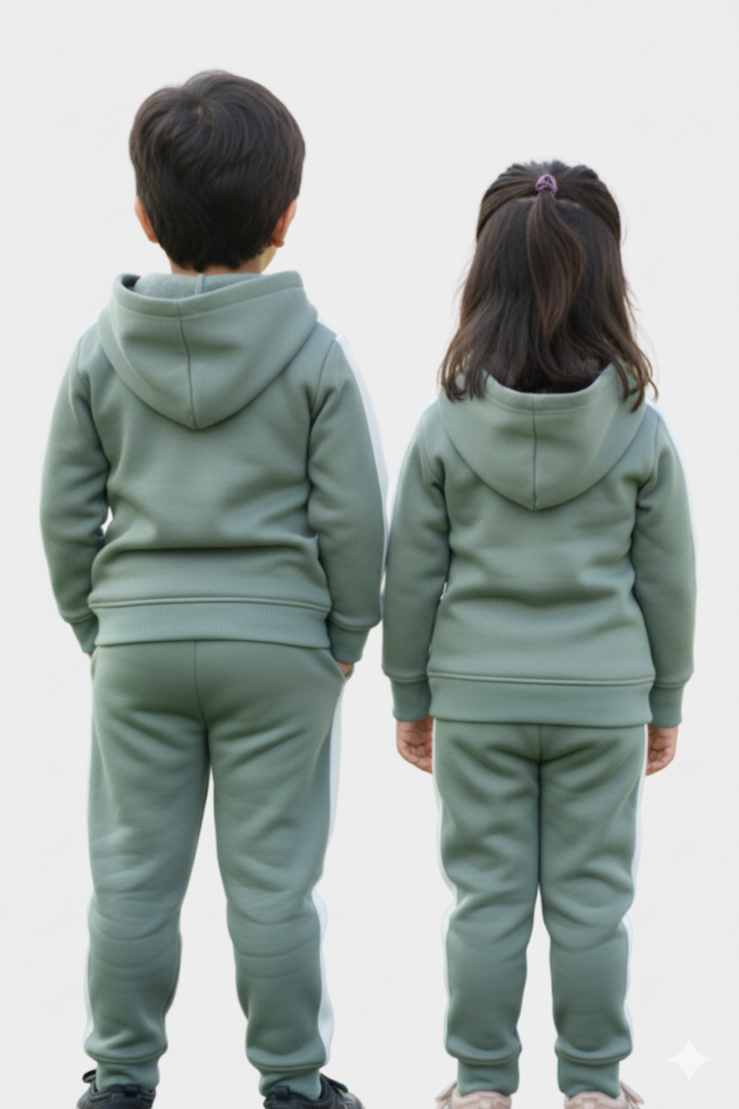 Kids' Essential Fleece Tracksuit - Hoodie & Jogger Set