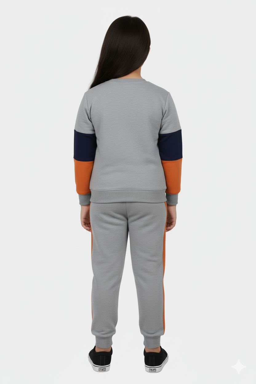 Unisex Color Block Full Sleeves Tracksuit