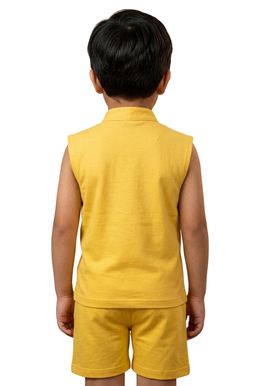 Boys' Mustard Yellow Mandarin Set