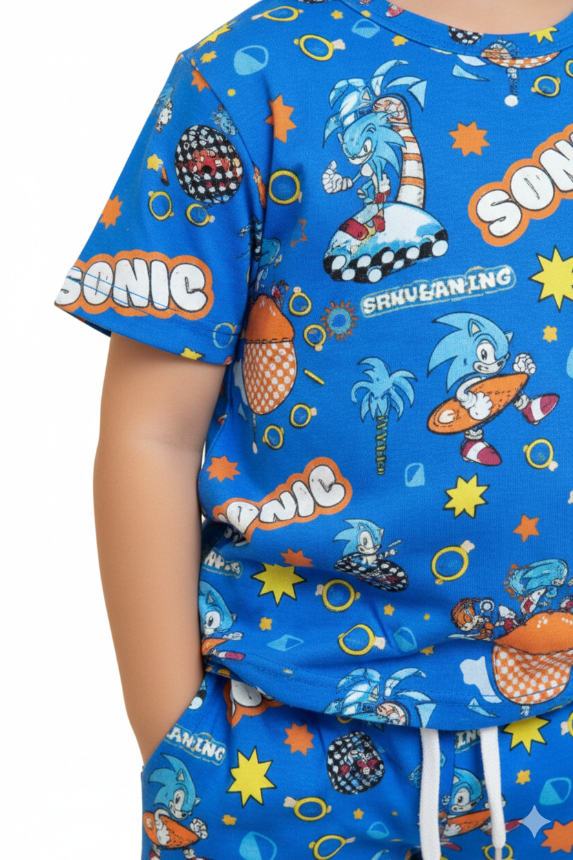 Sonic all over printed suit for Boys & Girls