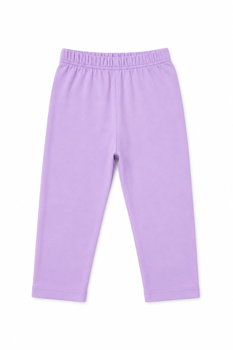 Baby Girls Lilac Cotton Jersey Pajama | Soft & Comfortable Elastic Waist Pants