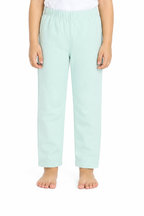 Girls Mint Green Cotton Jersey Jogger Pants | Soft & Comfortable Kids Joggers
