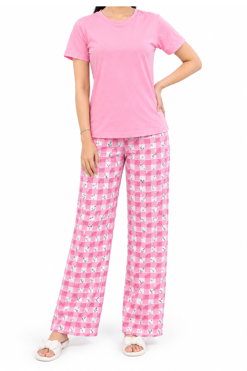 Girls Printed Cotton Pajama Set – Soft, Comfortable & Stylish Nightwear