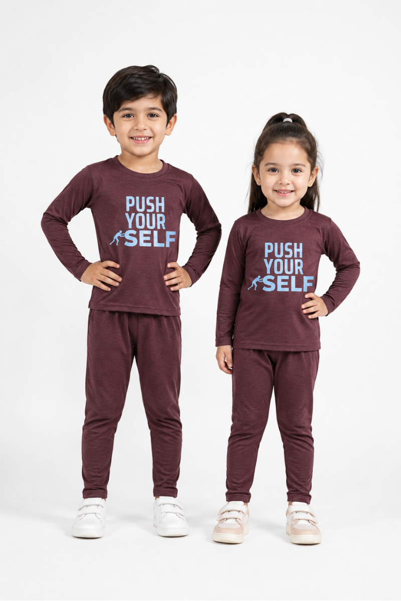 BOYS & GIRLS Lycra JERSEY PRINTED PUSH YOUR SELF - UNISEX