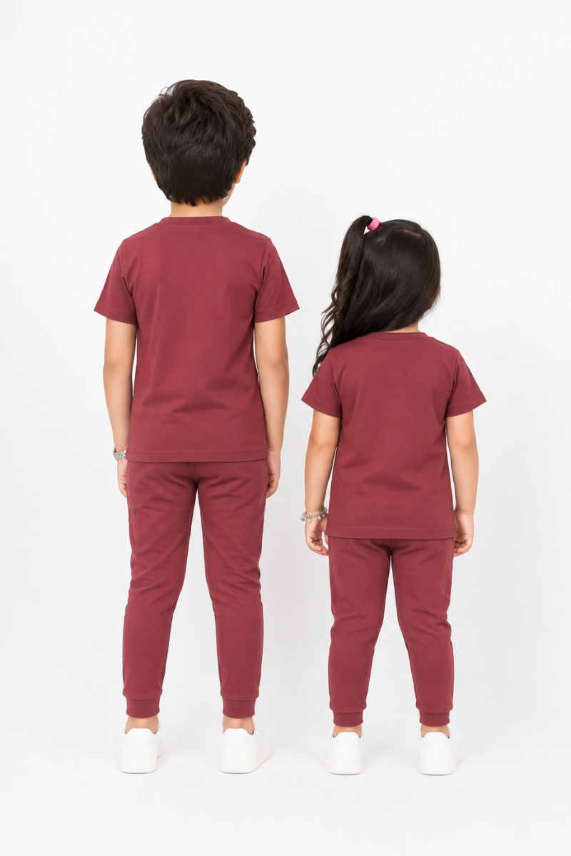BOYS & GIRLS COTTON JERSEY PRINTED PUSH YOUR SELF - UNISEX