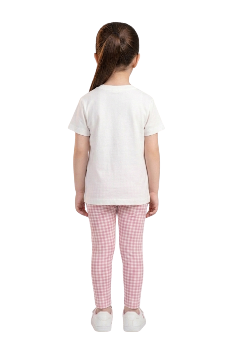 Girls' Happiness Gingham 2-Piece Set