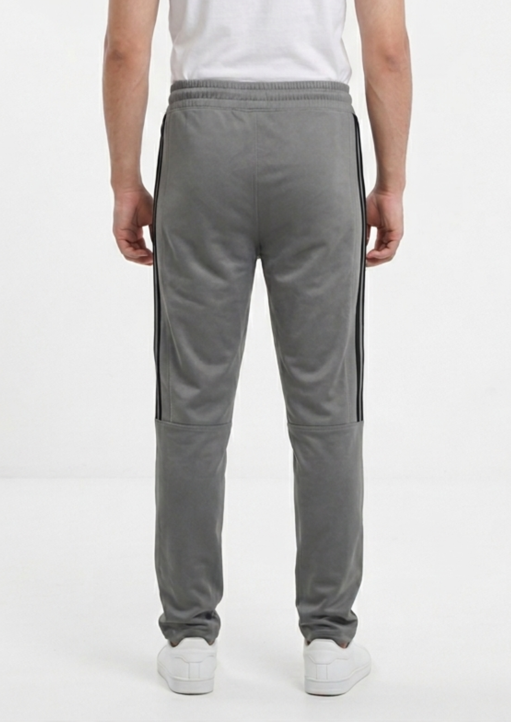 Men’s Grey Terry Activewear Trousers – Adidas Logo, 240-260 GSM