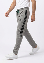 Men’s Grey Terry Activewear Trousers – Adidas Logo, 240-260 GSM