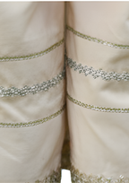 Elegant Peach 3-Piece Festive Salwar Kameez Set for Girls – Net Dupatta & Embroidered Gharara Pants