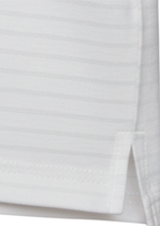 Boys' Crisp White Striped Polo Shirt - Premium Cotton Blend