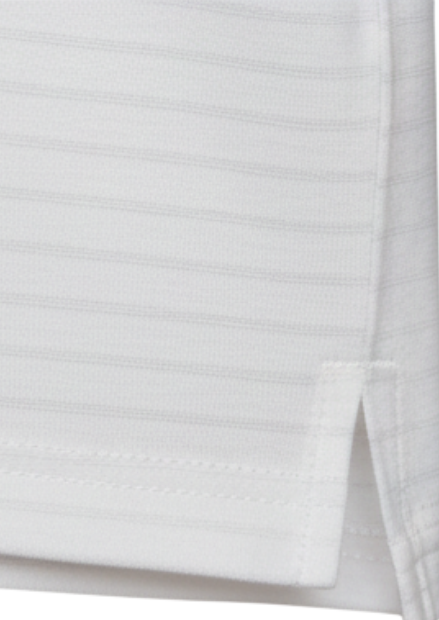 Boys' Crisp White Striped Polo Shirt - Premium Cotton Blend