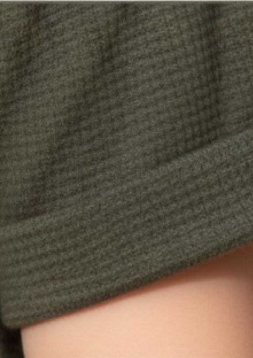 Boys' Olive Green Lace-Up Henley Shirt – Textured Short Sleeve Casual Top