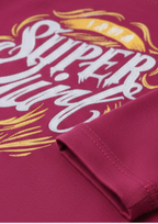 GIRLS FULL SLEEVE LYCRA JERSEY  2 PIECE PRINTED SUIT - PINK