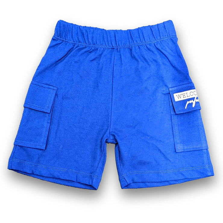 Navy Blue cargo pocket shorts boxer short for Kids