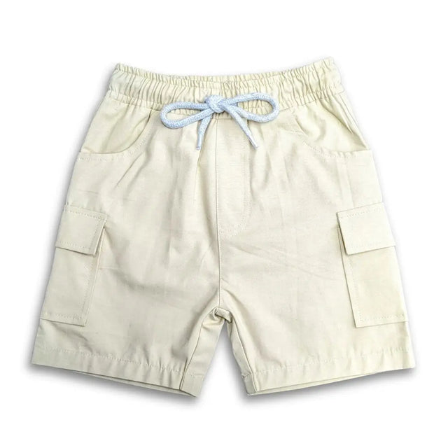 Khaaki Color Boys Cargo Pockets Short