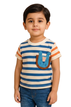 Little Lion Sibling Stripe Tee