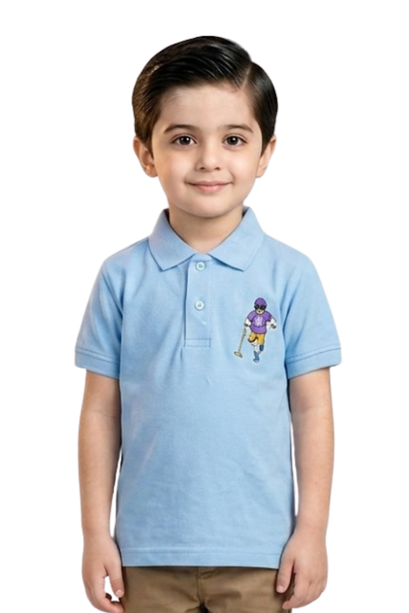 Boys Embroidered Polo Shirt – Soft Cotton Casual Wear