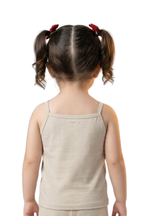 Kids Cute Apple Graphic Jersey Cotton Tank Top