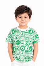 Pakistan Passport Stamp Kids Cotton Jersey T-Shirt