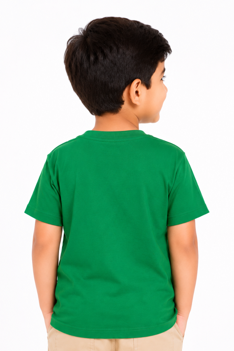 Kids Pakistan Doodle Print T-Shirt | Faith Unity Discipline | Cotton Jersey Tee