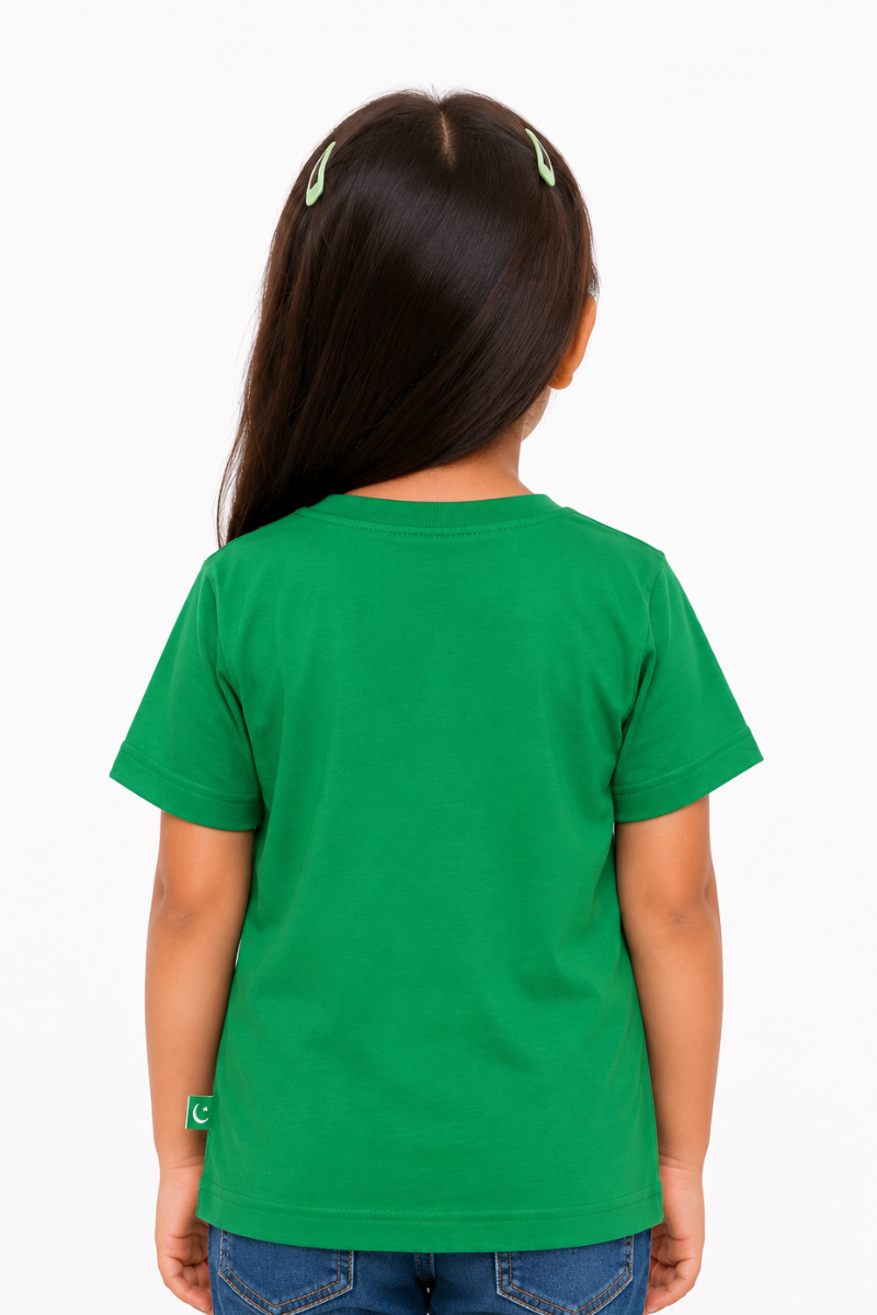 Girls Pakistan Sequin Heart T-Shirt |  You Are The Future