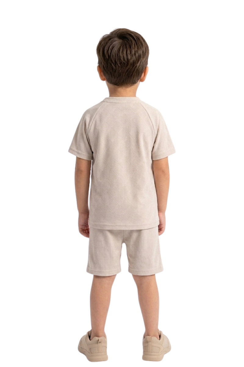Boys Casual Summer Tracksuit Set (T-Shirt & Shorts)